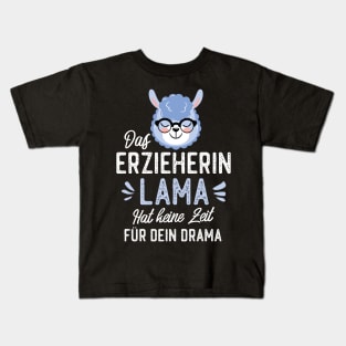 Erzieherin Lama hat keine Zeit für dein Drama Kids T-Shirt